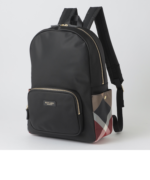 パーシャルクレストブリッジチェックナイロンバックパック