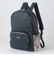 パーシャルクレストブリッジチェックナイロンバックパック