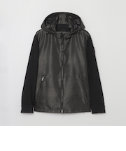 【BLACK lab.】シャドーチェックハイブリッドパーカー