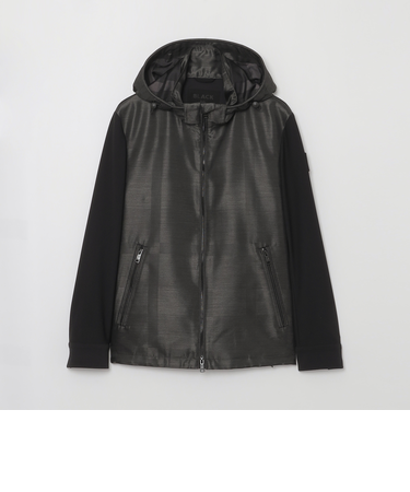 【BLACK lab.】シャドーチェックハイブリッドパーカー