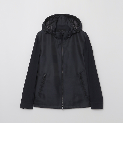 【BLACK lab.】シャドーチェックハイブリッドパーカー