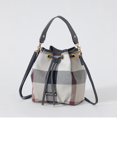 クレストブリッジチェックキャンバスコロン｜ブルーレーベルブラック