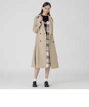 【一部予約販売】ツイルフレアトレンチコート