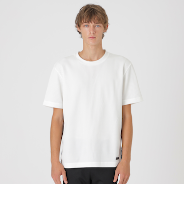 【一部店舗限定】テクスチャータックサイドチェックTシャツ