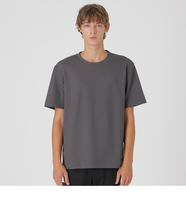 【一部店舗限定】テクスチャータックサイドチェックTシャツ