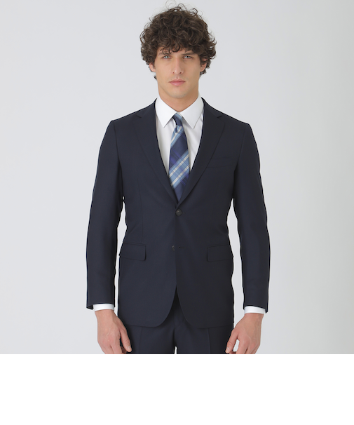 プレミアムネイビーソリッドスーツ