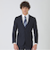 プレミアムネイビーソリッドスーツ