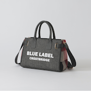 ロゴプリントハトメミドルトート