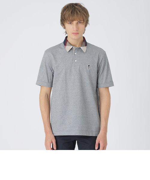 パーシャルチェックポロシャツ｜ブルーレーベルブラックレーベル