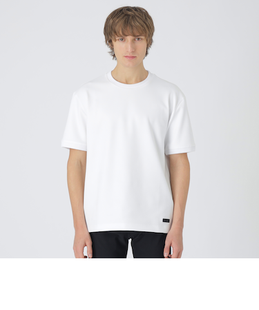 【BLACK lab.】エンボスシャドーチェックTシャツ