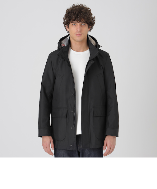 シャドーチェックメモリーホースライディングパーカー