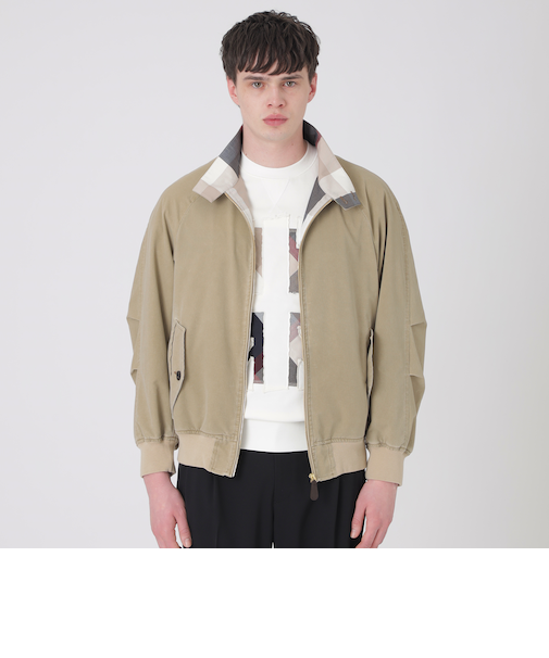 ガーメントウォッシュハリントンジャケット