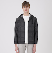 シャドーチェックカラミパーカー