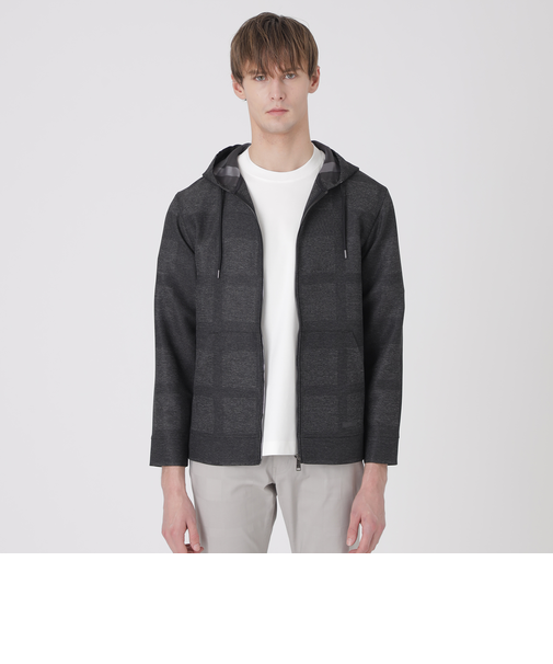 シャドーチェックカラミパーカー