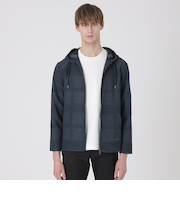 シャドーチェックカラミパーカー