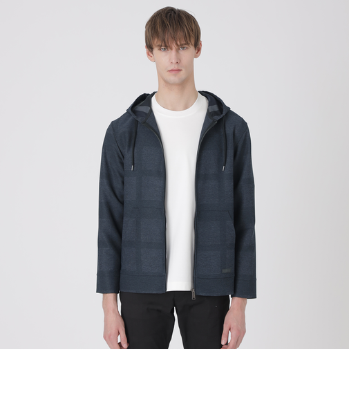 シャドーチェックカラミパーカー