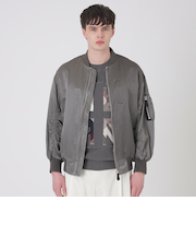 ガーメントウォッシュブリーチサテンMA-1