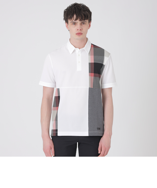 パッチワーックサッカーポロシャツ