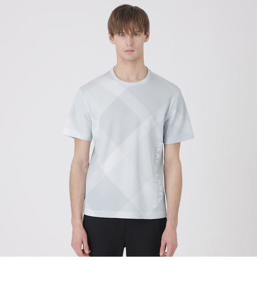 【BLACK lab.】バイアスクレストブリッジチェックTシャツ