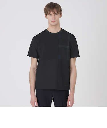 【BLACK lab.】テクスチャーミックスパッチワークTシャツ