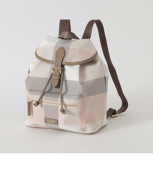 クレストブリッジチェックPVCバックパック｜ブルーレーベルブラック