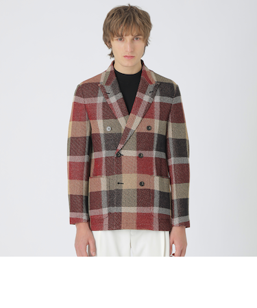 【10th ANNIVERSARY】ツィーディークレストブリッジチェックニットジャケット