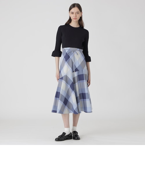 プレーンストレッチツイルビスチェドレス プレーンストレッチツイルビスチェドレス（ドレス）｜BLUE LABEL