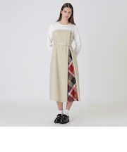 プレーンストレッチツイルビスチェドレス