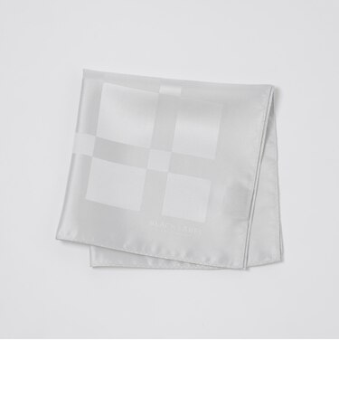 ジャカードクレストブリッジチェックチーフ