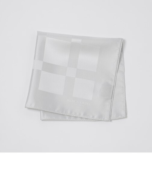 ジャカードクレストブリッジチェックチーフ