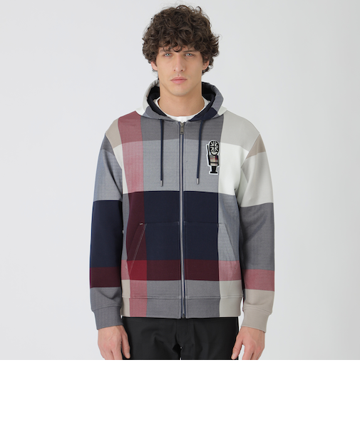 ギガチェックガーズマンワッペンパーカー