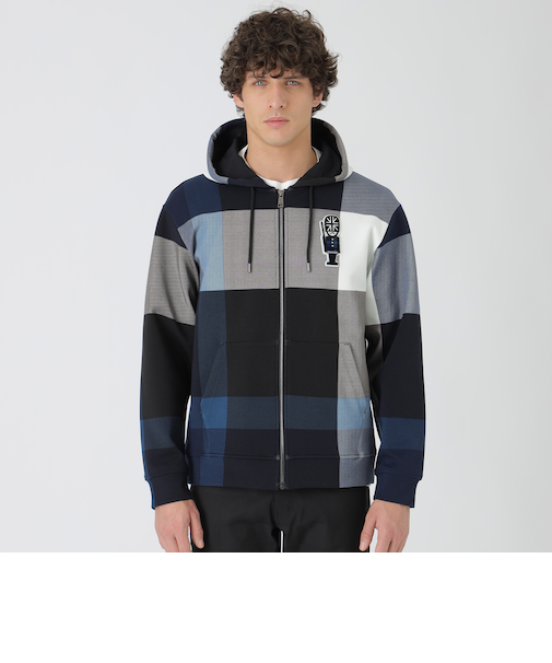 ギガチェックガーズマンワッペンパーカー