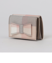 【WEB限定】クレストブリッジチェックPVCリボンミニウォレット