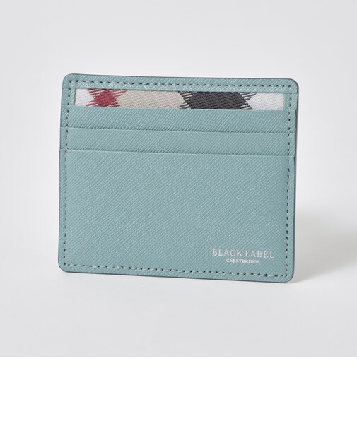 バイカラークレストブリッジチェックミニスナップウォレット