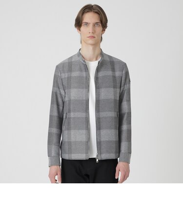 シャドーチェックカラミライダースブルゾン