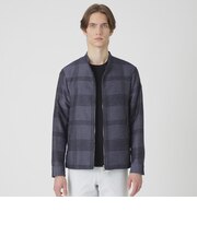 シャドーチェックカラミライダースブルゾン