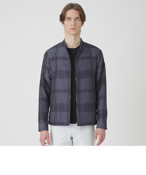 シャドーチェックカラミライダースブルゾン