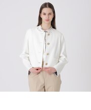 ストレッチダンガリーノーカラージャケット