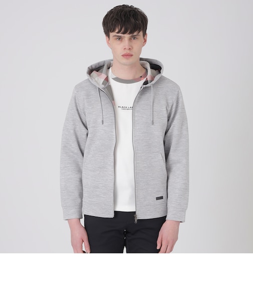 メランジラミーバックチェックパーカー