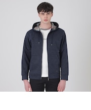 メランジラミーバックチェックパーカー