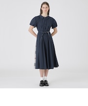 バルーンスリーブシャツドレス