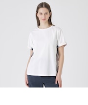 プレーティング天竺サイドチェックTシャツ