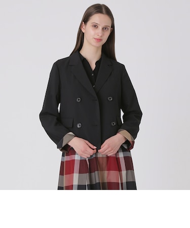 【接触冷感】【吸水速乾】【防シワ】ショートジャケット