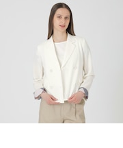 【接触冷感】【吸水速乾】【防シワ】ショートジャケット