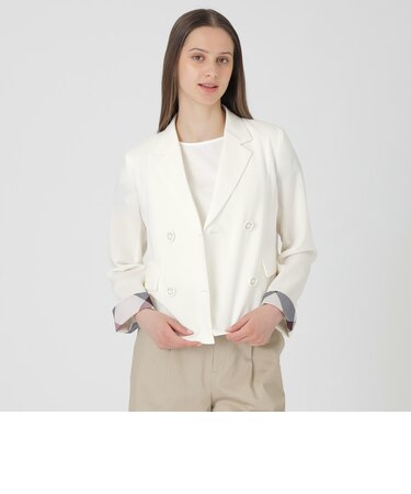 【接触冷感】【吸水速乾】【防シワ】ショートジャケット