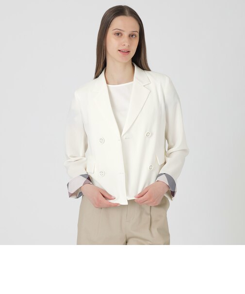 【接触冷感】【吸水速乾】【防シワ】ショートジャケット