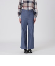 【一部店舗限定】スラブシャンブレーワイドパンツ
