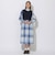 【WEB限定】クレストブリッジチェックニットコンビドレス