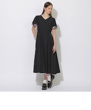 【WEB限定】ライトタンブラーVネックドレス