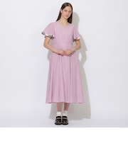 【WEB限定】ライトタンブラーVネックドレス